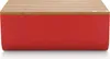 Alessi BG03 R Mattina Brotkasten, Stahl, Bambusholz, rot, Produktbild-Vorschau 4