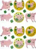 Oblique Unique Schweinchen Sticker Schweine Aufkleber Viel Produktbild-Vorschau 1