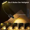 Lese- und Klemmleuchten,Leselampe Buch Klemme,USB Produktbild-Vorschau 4