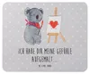 Mr. & Mrs. Panda Mousepad Koala Künstler - Grau Pastell - Produktbild-Vorschau 1