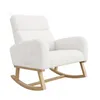Silla mecedora INONEFT con respaldo alto, sillón oscilante, Vista previa de la imagen del producto 10