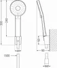 Mexen Alfa R40 vanová sada, Zlatá - 745713R40-50 Náhled obrázku produktu 4
