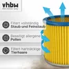 vhbw 3 Faltenfilter kompatibel mit Rowenta Allround Produktbild-Vorschau 2