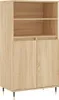 vidaXL Highboard Sonoma Oak 60x36x110 cm výrobek ze dřeva Náhled obrázku produktu 2