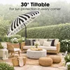Parasol ogrodowy Mica Decorations Osborn Ø220 cm – parasol Podgląd zdjęcia produktu 6