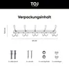 TOJ Living Nástenný vešiak na kabáty - 45 cm - 15 háčikov - Náhľad obrázku produktu 4