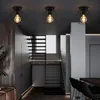 ZMH Deckenleuchte vintage Deckenlampe Flur schwarz Retro Produktbild-Vorschau 8