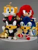 A collection of Sonic the Hedgehog character plush toys. Produktbild-Vorschau