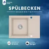 VBChome Granitochtende wastafel, beige, 59 x 44 cm, enkele Productafbeelding-voorbeeld 4