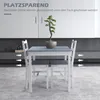Set da pranzo HOMCOM da 3 pezzi, tavolo da pranzo con 2 Anteprima dell’immagine prodotto 5