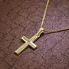 trendor 08516 Kinder Kreuz Gold 333 mit Zirkonia und goldplattierte Kette 3 Produktbild-Vorschau