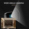 A diagram illustrating the wide-angle view of a camera lens compared to a normal lens, with a product shot of a camera in the background. Náhled obrázku produktu