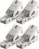 deleyCON 4x CAT 6a Werkzeugloser RJ45 Netzwerkstecker mit Produktbild-Vorschau 1