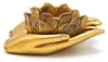 Tealight Holder Lotus Hands Gold Coloured --set Of 2 Pcs - Náhled obrázku produktu 1