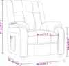 vidaXL Fotel Relax tkanina taupe Podgląd zdjęcia produktu 8