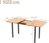 okwish Ausziehbarer Esstisch Klapptische 120/160*80*75 cm, Produktbild-Vorschau 7