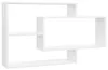 vidaXL Wandregale Weiß 104x20x58,5 cm Holzwerkstoff Produktbild-Vorschau 1