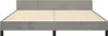 Estructura de cama sin colchón, color gris claro, 160x200 Vista previa de la imagen del producto 3