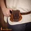 mittelalterliche Ledergürteltasche mit Hornknauf - Braun Produktbild-Vorschau 9