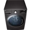 A top-down view of a black LG washing machine. Produktbild-Vorschau