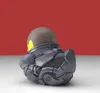 A duck toy in a futuristic suit, viewed from the back. Podgląd zdjęcia produktu