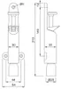 Arrêt de porte vertical 30 1081 02 argent - KWS - 108102 Voir les images du produit 1