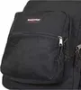 A close-up view of the front pocket of a black Eastpak rucksack. Produktbild-Vorschau