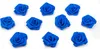 Satinrosen 3cm zum Basteln & Aufnähen 10 Stück Blau Produktbild-Vorschau