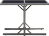 Gartentisch Anthrazit 110x53x72 cm Glas und Poly Rattan - Produktbild-Vorschau 2