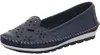 Gemini Damen Slipper Ballerina Leder Cutouts Blumenmuster Produktbild-Vorschau 6