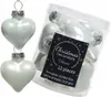 Silberne Christbaumkugeln Glasherzen 12er Set 4,5 cm Produktbild-Vorschau 1