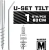 MAXERIO® 60 cm 1er U-Set TILT Schraubfundamente inkl. 7 cm Produktbild-Vorschau 1
