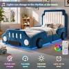 Flieks Kinderbett 90x200cm mit Led, Polsterbett Einzelbett Produktbild-Vorschau 7