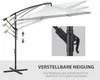 Outsunny Sonnenschirm Regenschirm abnehmbar Ampelschirm Produktbild-Vorschau 6