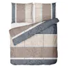 Biber Bettwäsche 155x220cm 100% Baumwolle Taupe Beige mit Produktbild-Vorschau 6