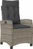 A single outdoor chair with cushions. Produktbild-Vorschau
