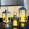 3er Gartenlaternen Laternen Metall Windlicht Silber Produktbild-Vorschau 2