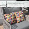 Selfitex 2er Set Bunte Couchkissen, Sofakissen mit Füllung Produktbild-Vorschau 5
