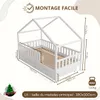Crazy Pine Lit cabane avec tiroirs 190x100 cm - Lit Voir les images du produit 2
