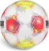 A soccer ball with a colorful, abstract design. Produktbild-Vorschau