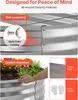 SucceBuy Metalowa podwyższona grządka 240 x 120 x 30 cm, Podgląd zdjęcia produktu 6
