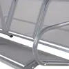 BELIANI Huśtawka ogrodowa szara metalowa rama poliestrowe Podgląd zdjęcia produktu 10