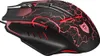 A gaming mouse with a black and red lightning design. Podgląd zdjęcia produktu