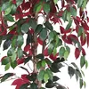Rouge Ficus Benjamina Plante Arbre Artificielle Artificiel Voir les images du produit 2