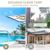 (2.1x3.7M) Rideaux d'extérieur en PVC transparent avec Voir les images du produit 9