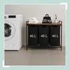 Relaxdays 10052113_8208, 40 l, Prostokątny, Żelazo, MDF, Podgląd zdjęcia produktu 3