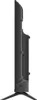 Side view of a black television on a stand. Produktbild-Vorschau