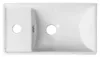 Sapho MINOS keramische wastafel, 40x22 cm, waterkraan Productafbeelding-voorbeeld 2