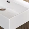 doporro Lavabo à Poser Blanc Vasque Suspendu en Céramique Voir les images du produit 5