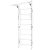 A white wall-mounted pull-up bar and ladder. Produktbild-Vorschau